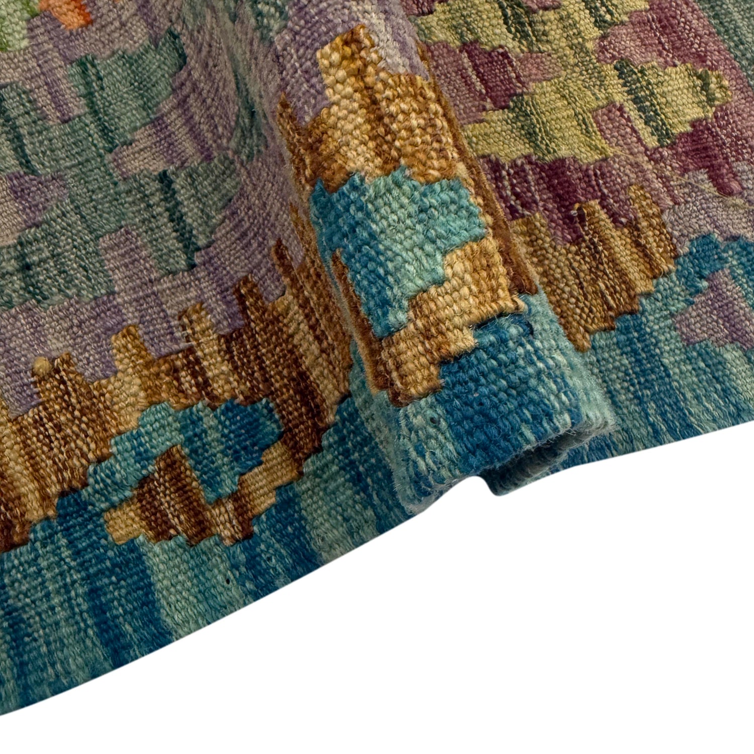 Handmade Vegetable Kelim 5' 10" x 8' 1" ft / 177 x 247 cm - No. Y39526