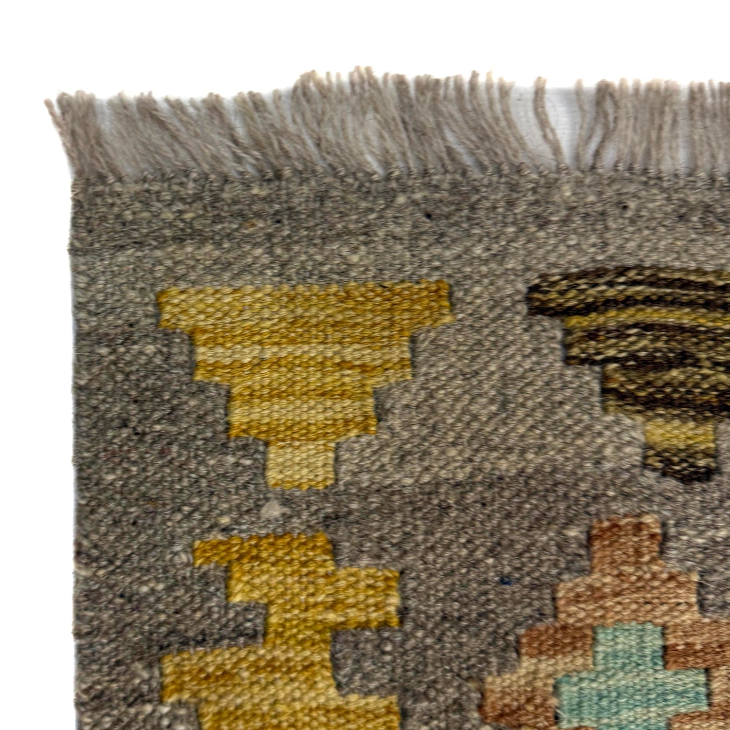 Hand Knotted Afghan Style Kilim 5' 11" x 8' 1" ft / 181 x 246 cm - No. Y39527
