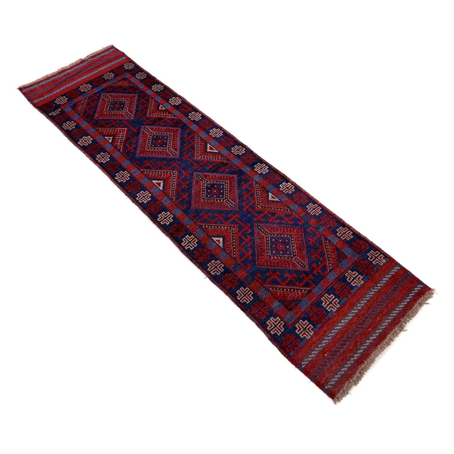 Handmade Wool Mushwani Runner 2' 3" x 7' 9" ft / 69 x 237 cm - No. Y39534