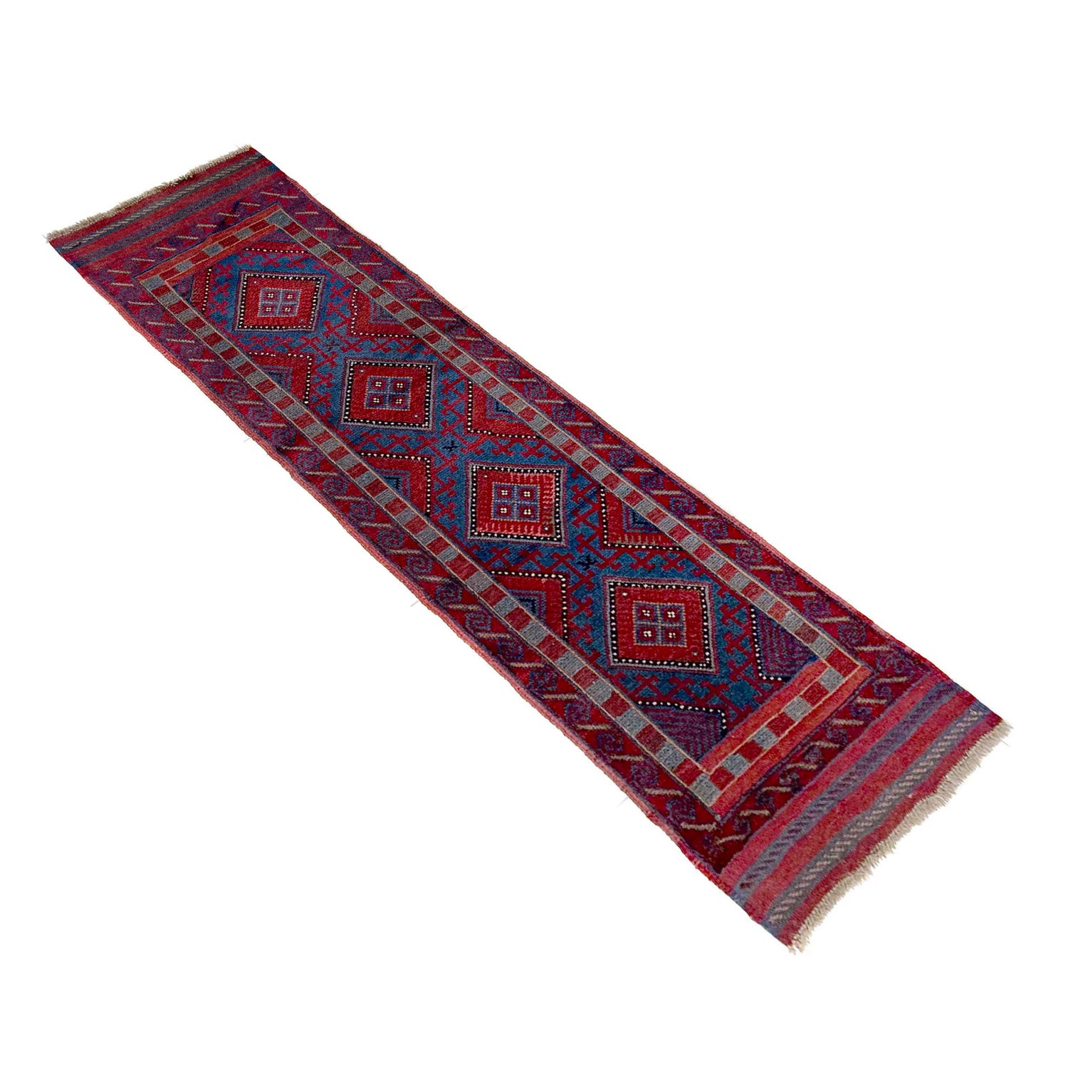 Traditional Mashwani Runner Carpet 2' 2" x 8' 0" ft / 65 x 245 cm - No. Y39536