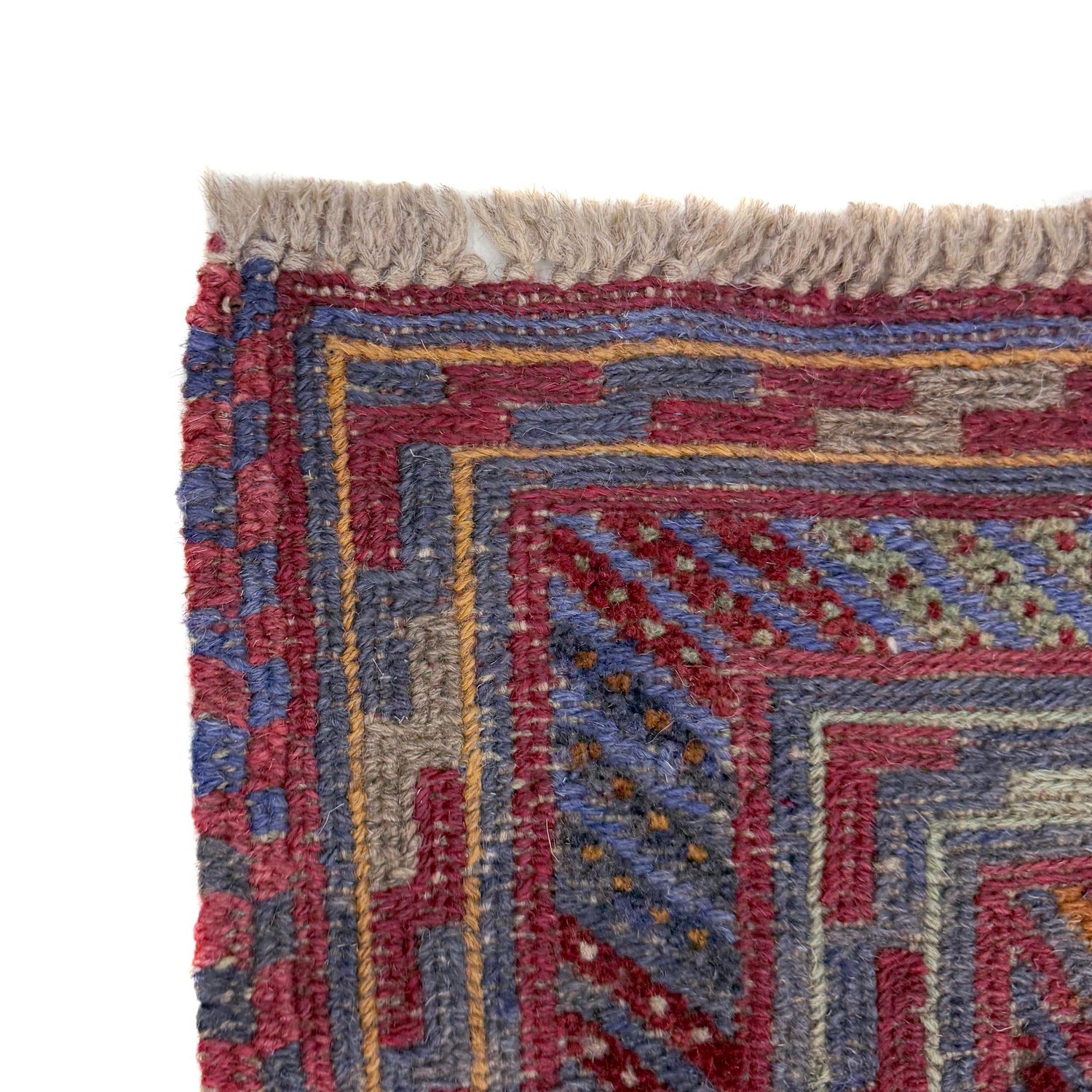 Small Square Mashwani Rug 3' 8" x 4' 2" ft / 113 x 126 cm - No. Y39539
