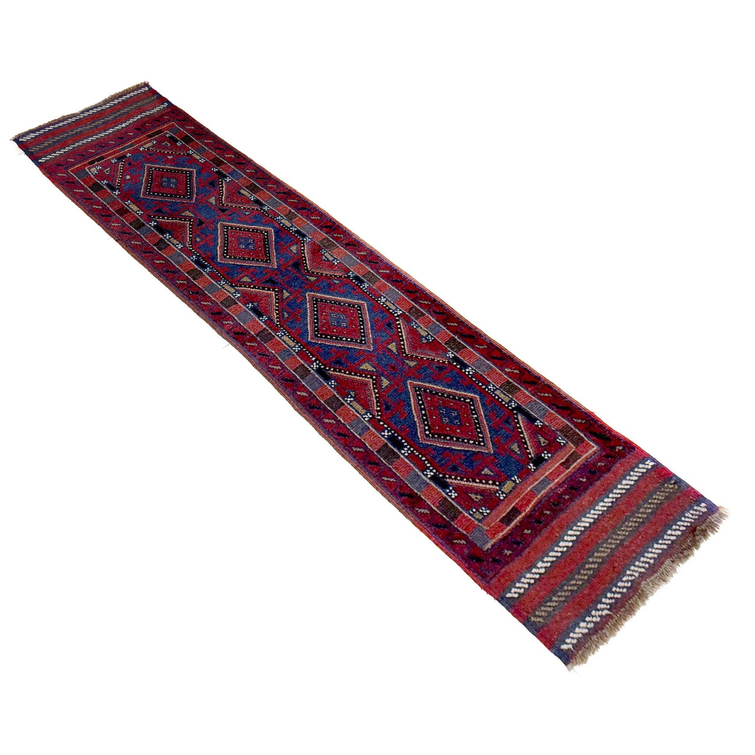 Handmade Mushwani Runner Rug 1' 10" x 7' 11" ft / 57 x 241 cm - No. Y39544