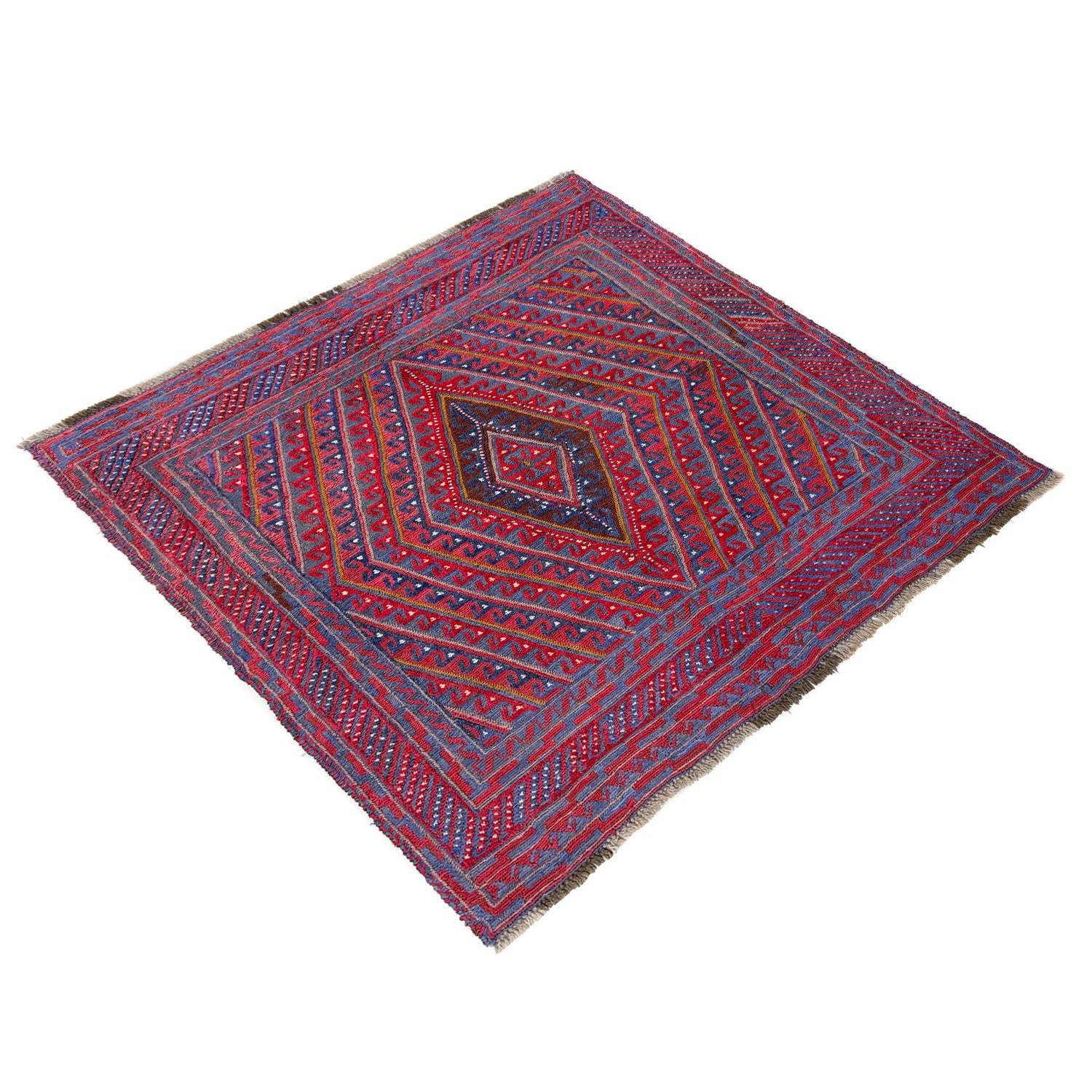Multi Color Mashwani Area Rug 4' 5" x 4' 0" ft / 134 x 123 cm - No. Y39545