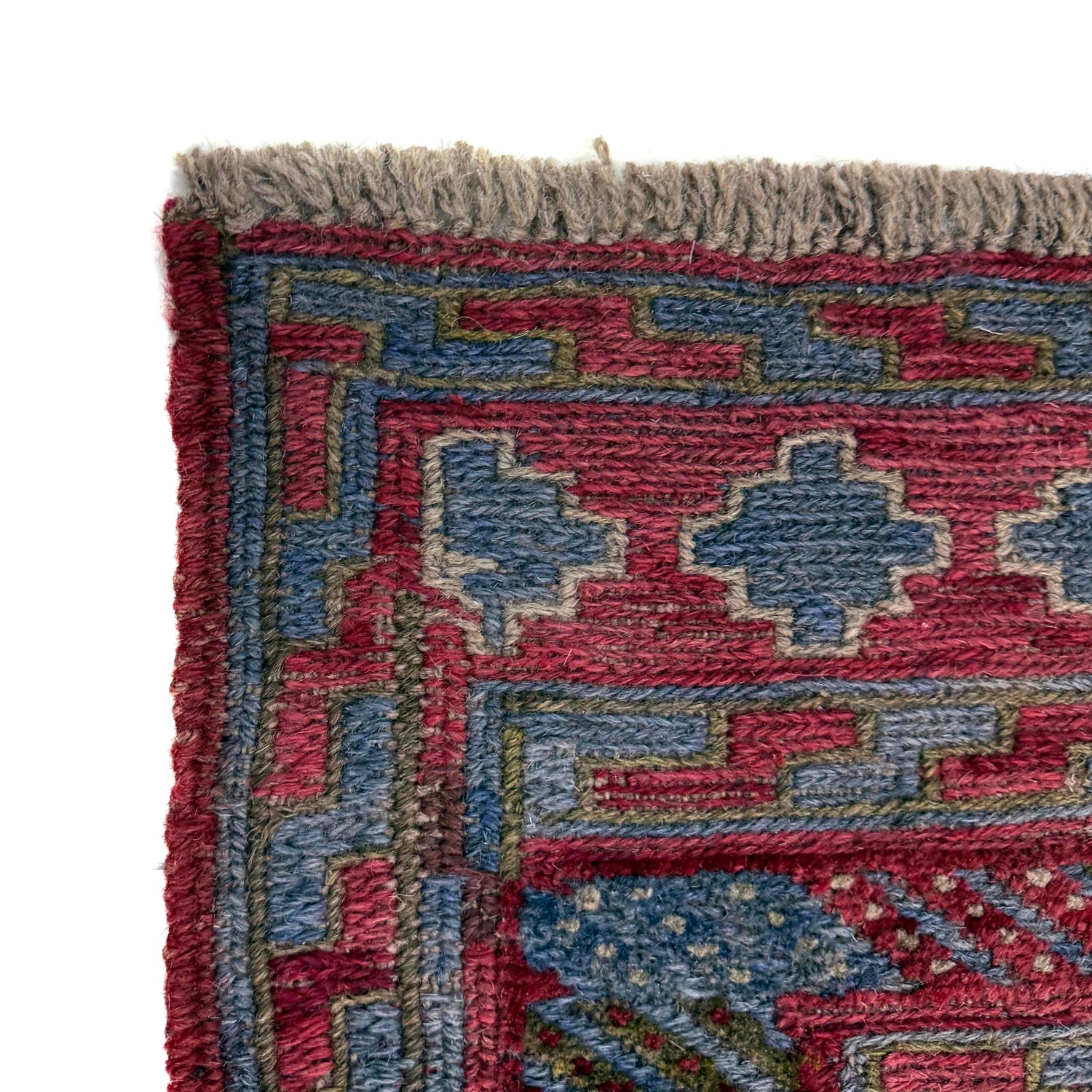 Handmade Afghan Carpet 3' 8" x 4' 2" ft / 111 x 127 cm - No. Y39547