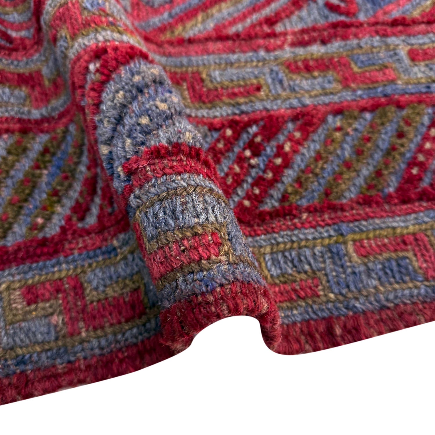 Handmade Afghan Carpet 3' 8" x 4' 2" ft / 111 x 127 cm - No. Y39547