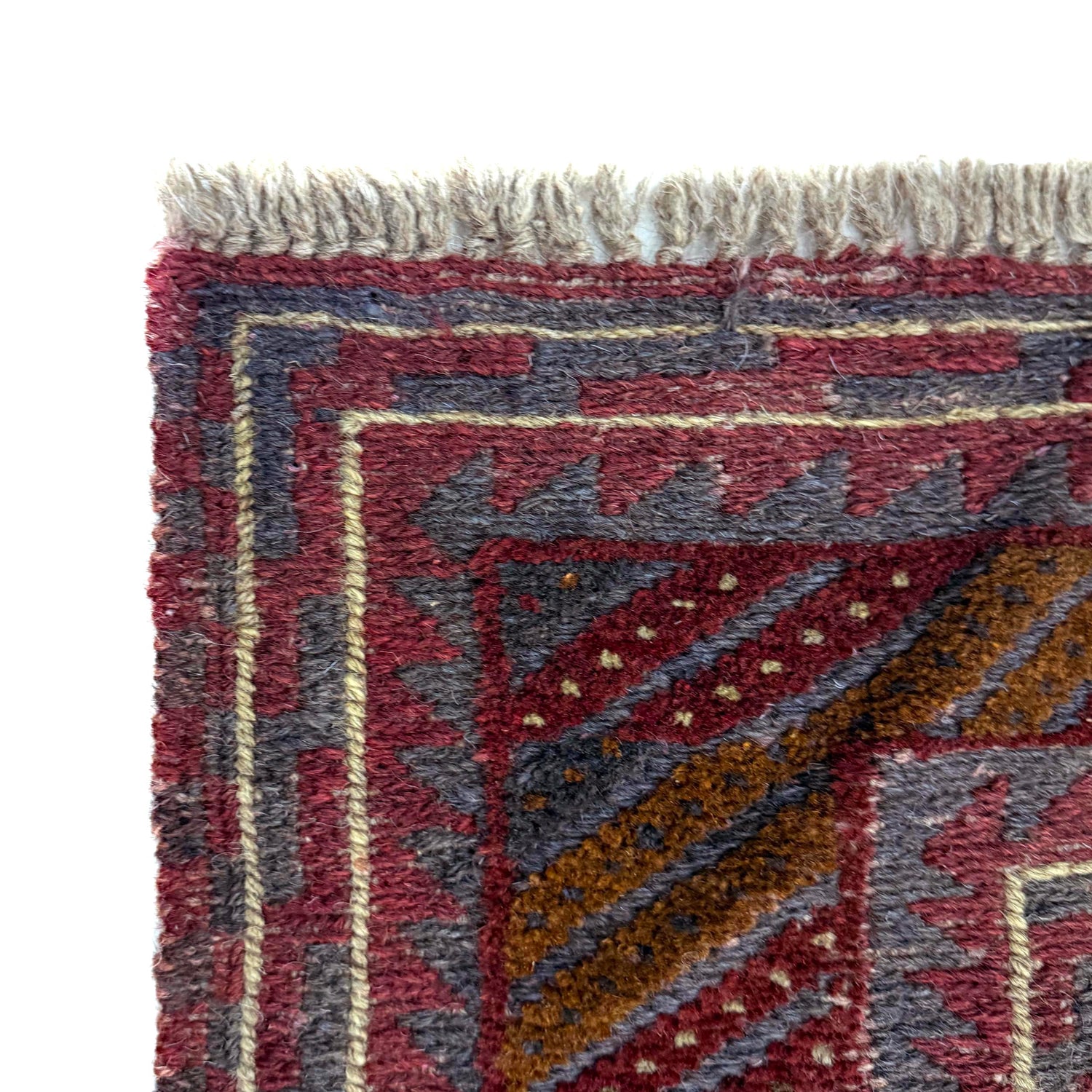 Hand Knotted Mashwani Area Rug 3' 8" x 4' 2" ft / 113 x 128 cm - No. Y39548