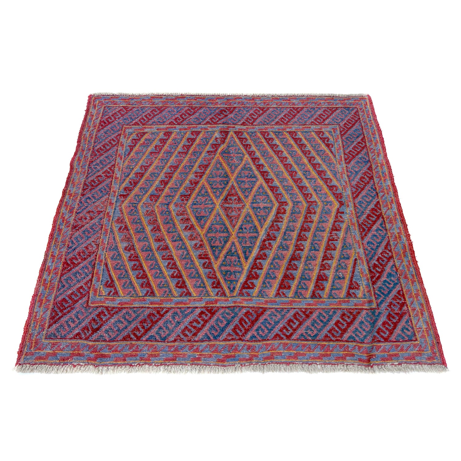 Handmade Mushwani Carpet 3' 11" x 4' 1" ft / 119 x 124 cm - No. Y39549