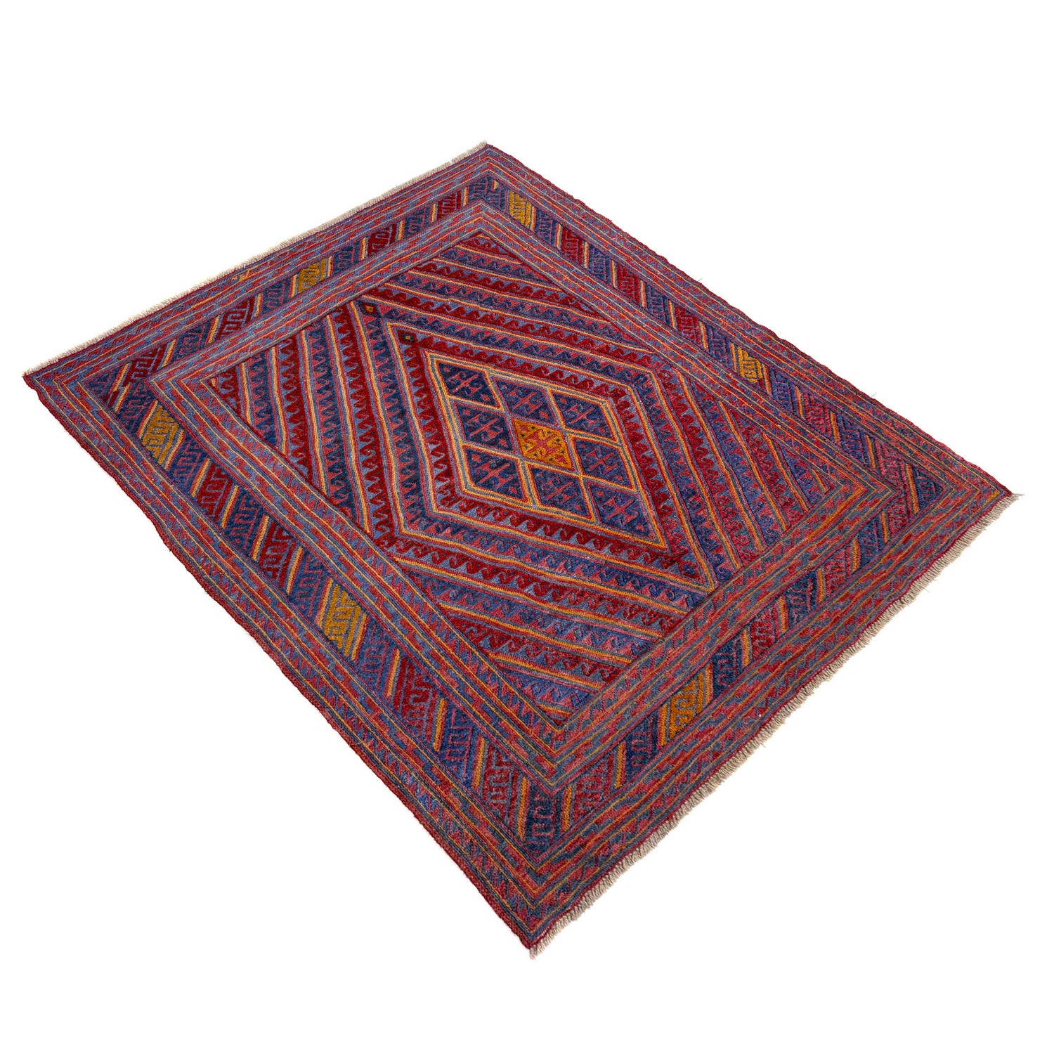 Hand Knotted Mashwani Area Rug 5' 2" x 6' 0" ft / 158 x 184 cm - No. Y39553