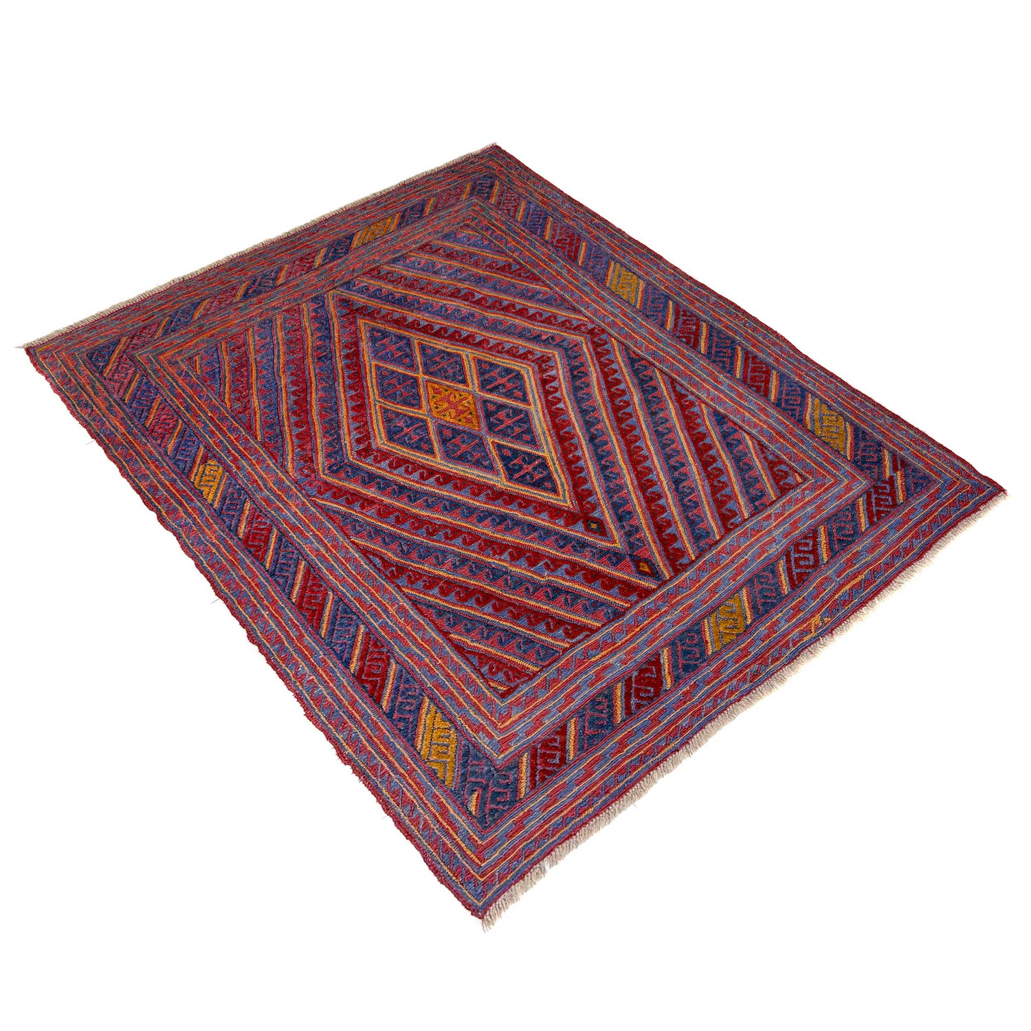 Hand Knotted Mashwani Area Rug 5' 2" x 6' 0" ft / 158 x 184 cm - No. Y39553