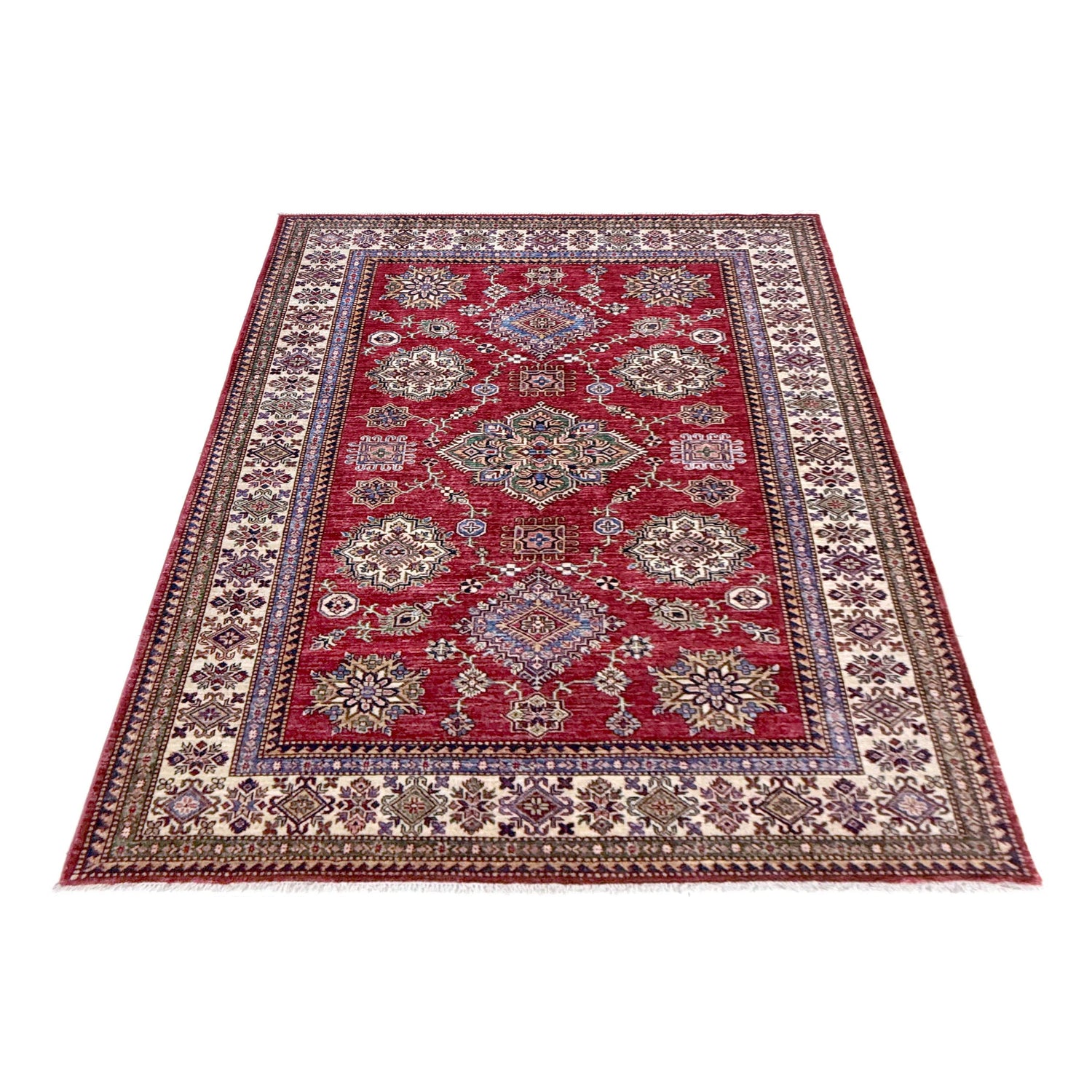 Luxury Fine Kazak Carpet 5' 7" x 7' 8" ft / 171 x 234 cm - No. Y39560