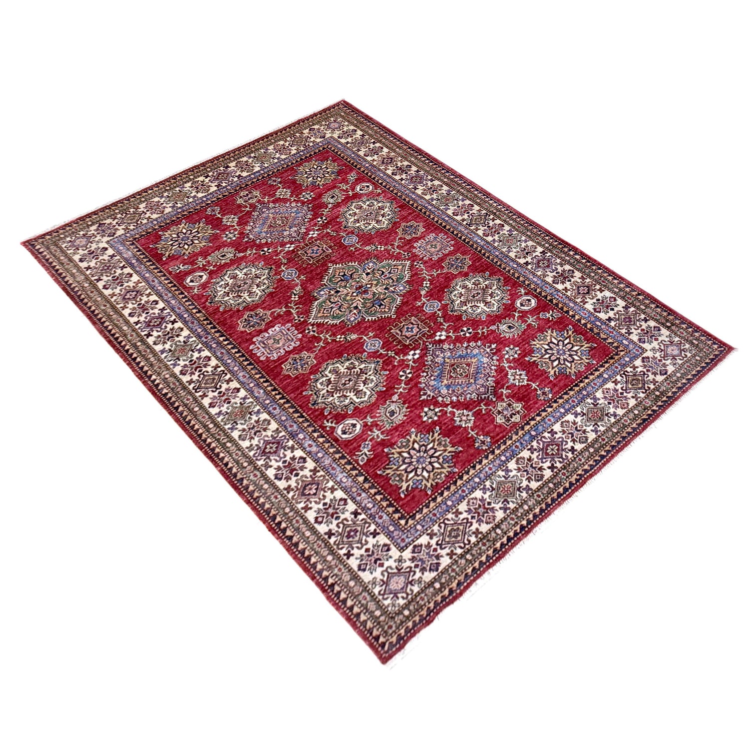 Luxury Fine Kazak Carpet 5' 7" x 7' 8" ft / 171 x 234 cm - No. Y39560
