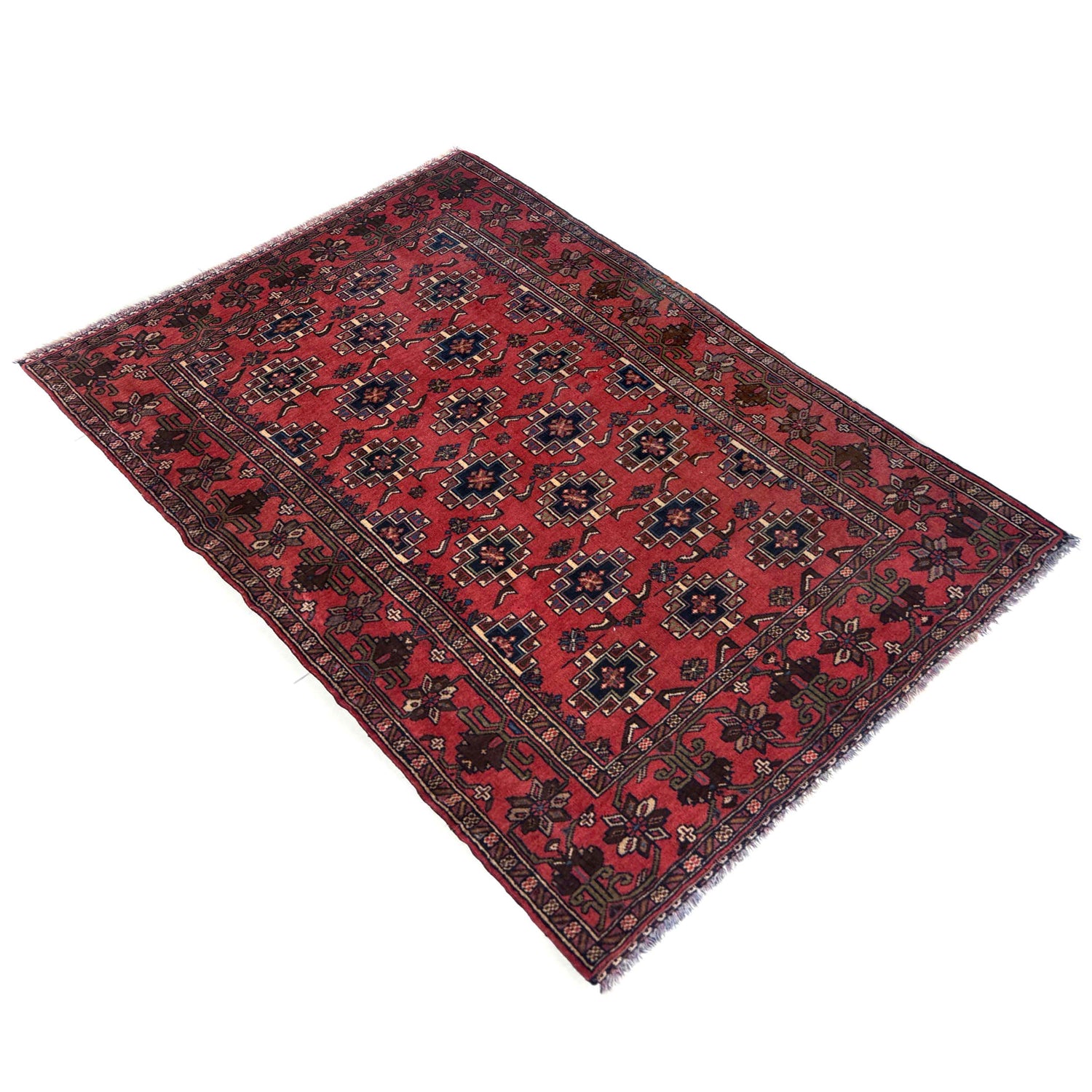 Hand Knotted Baluchi Rug 3' 3" x 4' 5" ft / 98 x 135 cm - No. Y39563