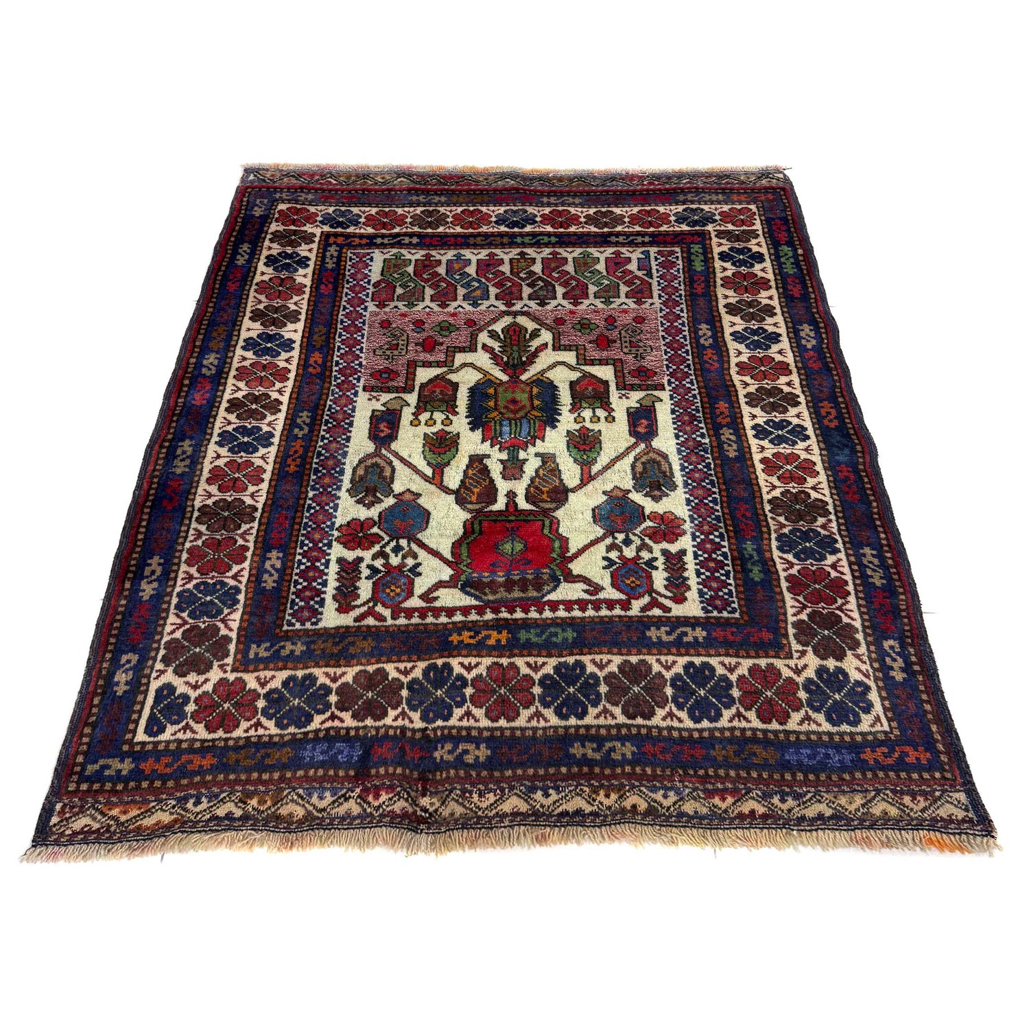 Baluch Small Size Rug 3' 6" x 4' 2" ft / 107 x 127 cm - No. Y39565
