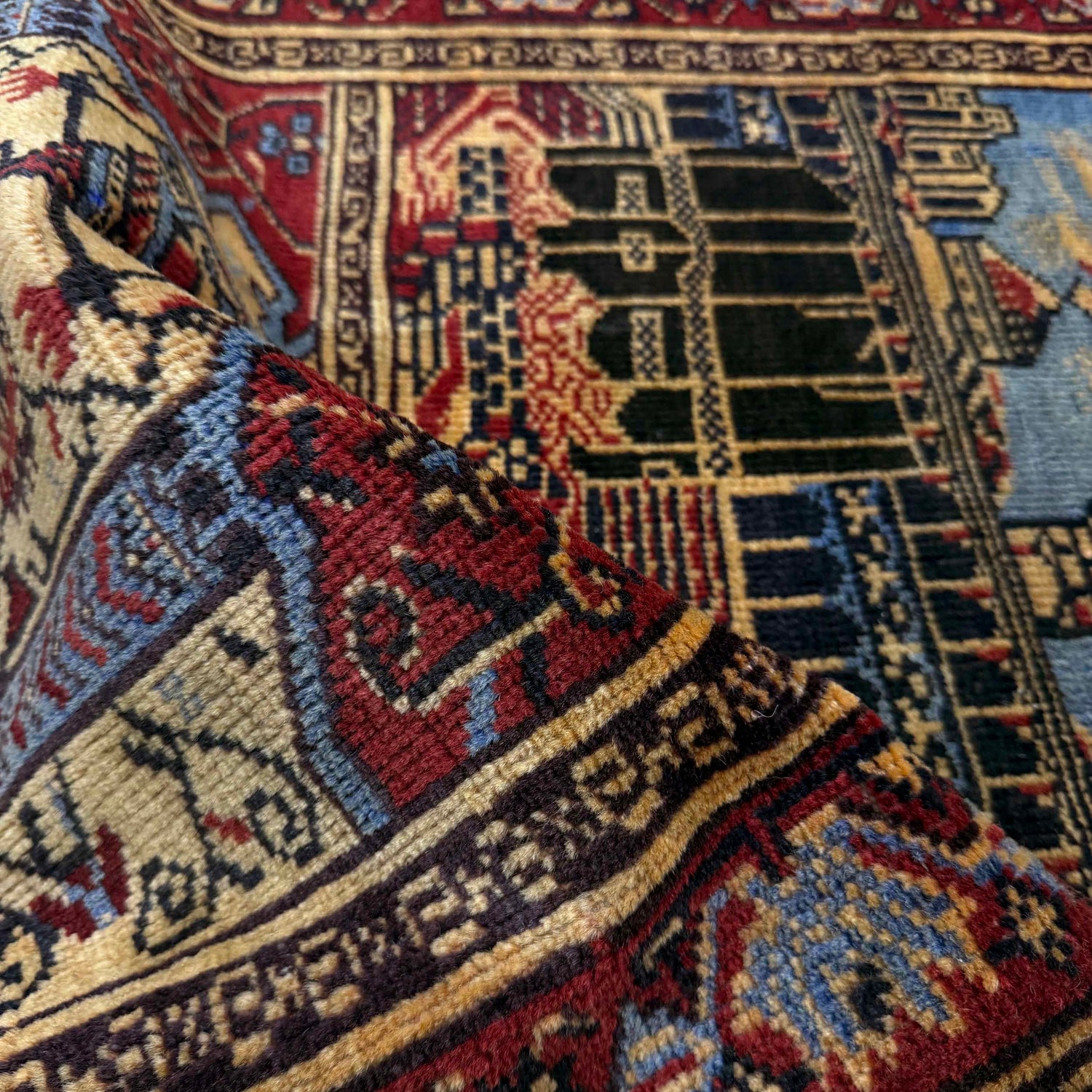 Islamic Prayer Carpet 2' 8" x 3' 8" ft / 82 x 111 cm - No. Y39568