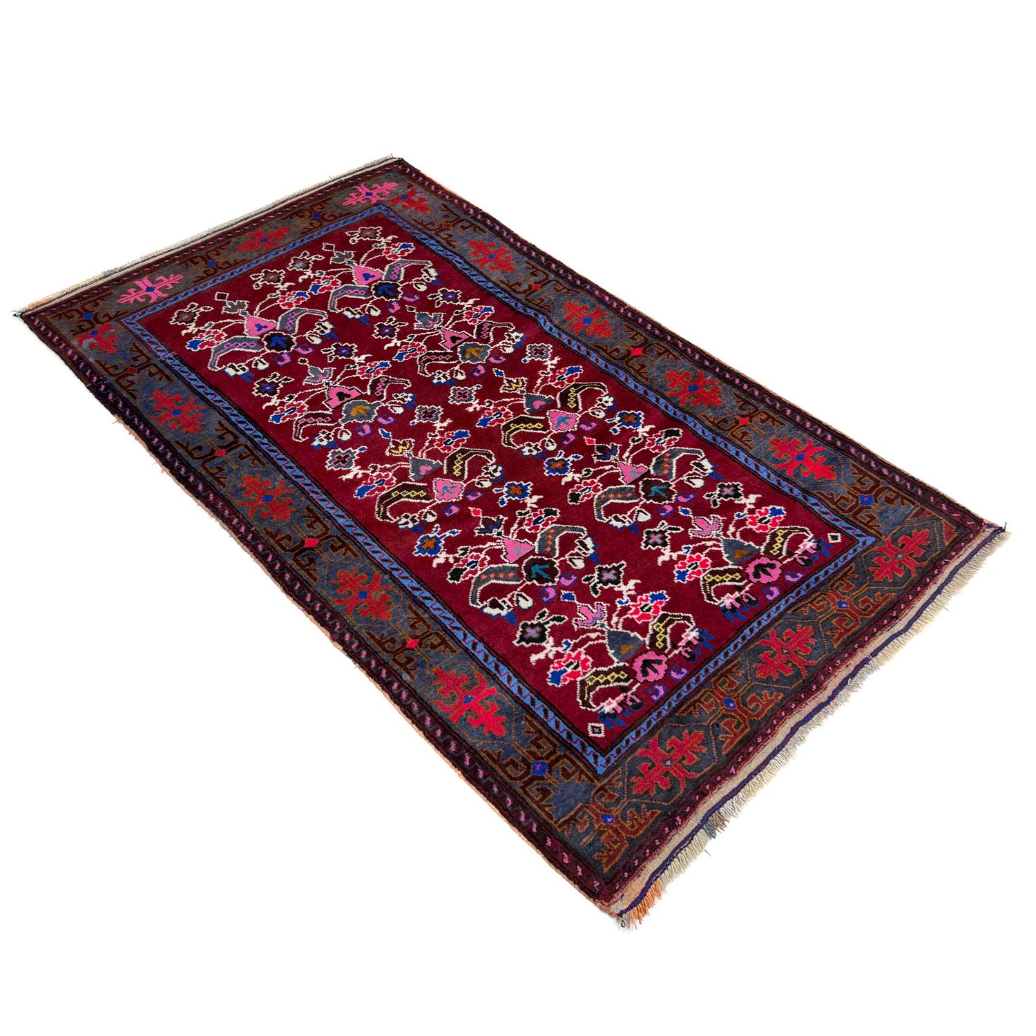 Traditional Baloch Rug 3' 3" x 5' 6" ft / 98 x 167 cm - No. Y39571