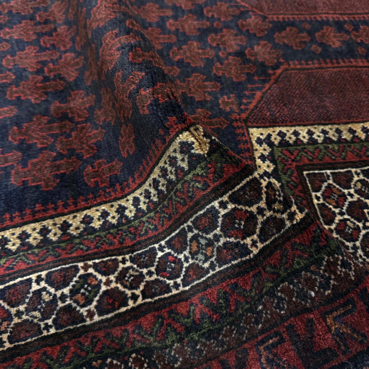 Small Prayer Carpet 3' 0" x 4' 11" ft / 92 x 150 cm -No.Y39572