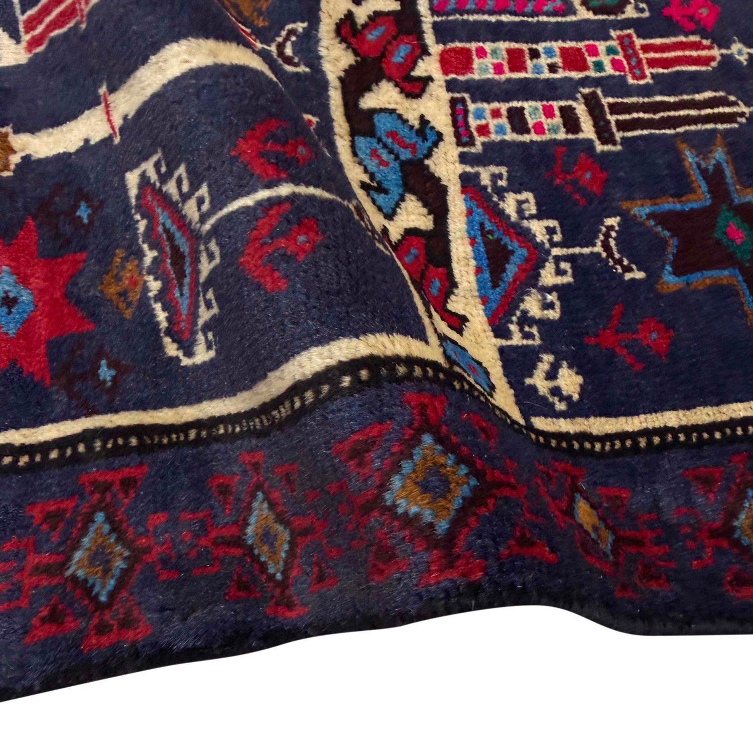 Muslim Prayer Rug 2' 4" x 3' 5" ft / 71 x 105 cm - No. Y39575