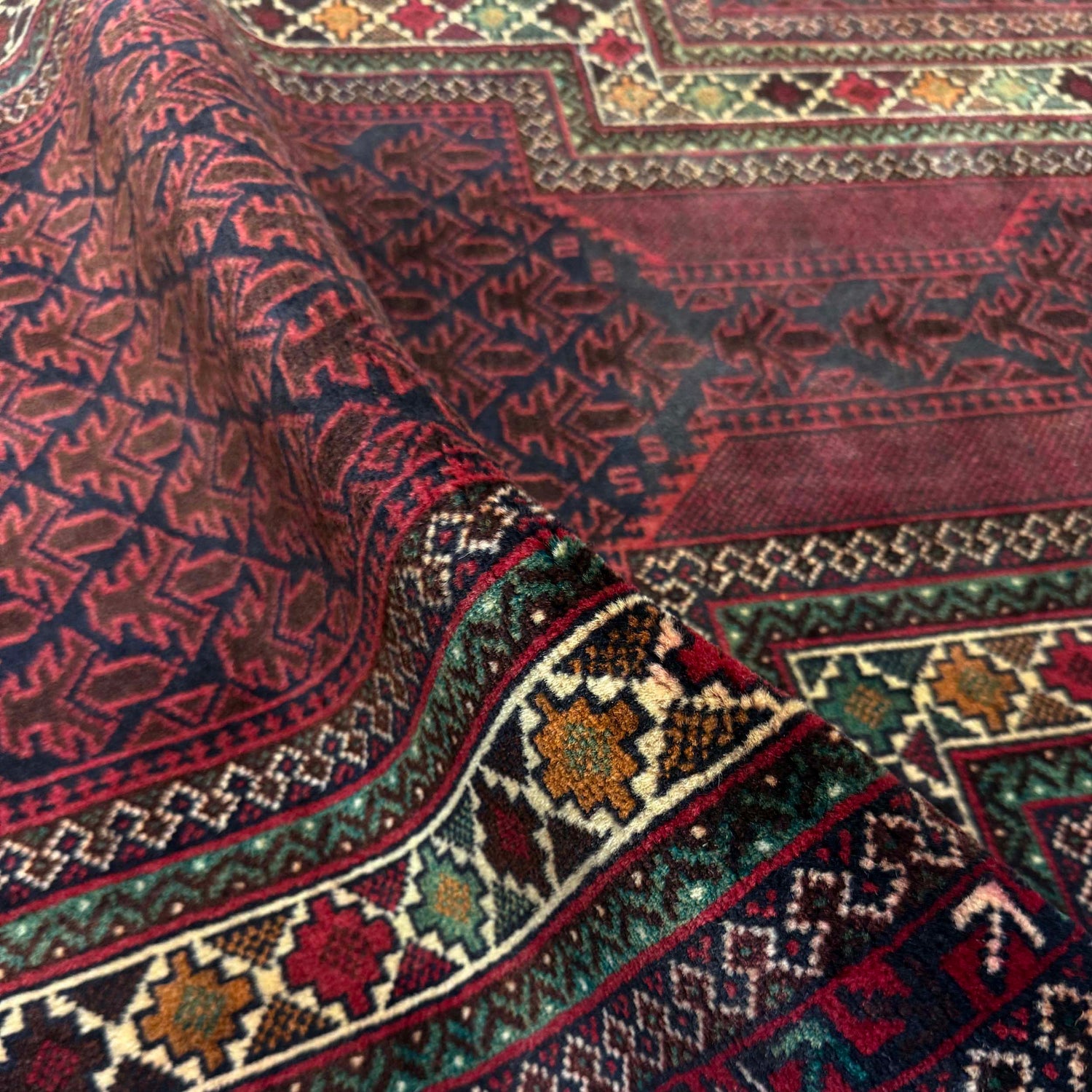 Small Prayer Carpet 2' 11" x 5' 1" ft / 89 x 155 cm -No.Y39578