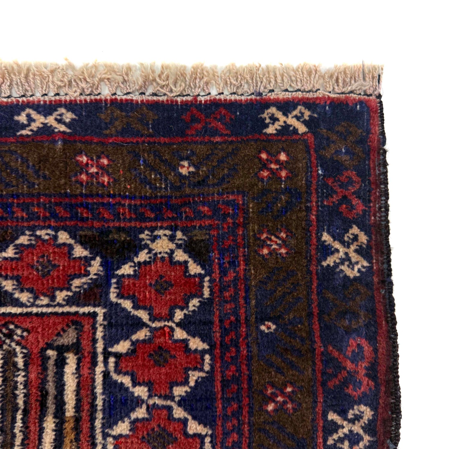 Handmade Prayer Rug 2' 10" x 4' 3" ft / 87 x 130 cm - No. Y39581