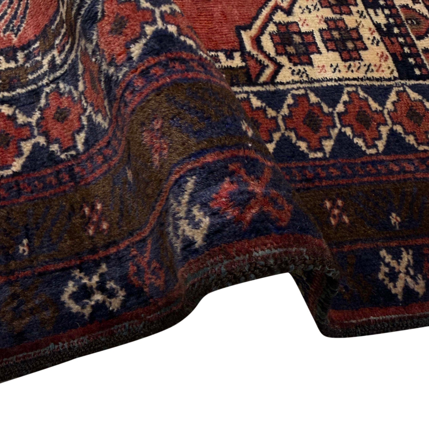 Handmade Prayer Rug 2' 10" x 4' 3" ft / 87 x 130 cm - No. Y39581