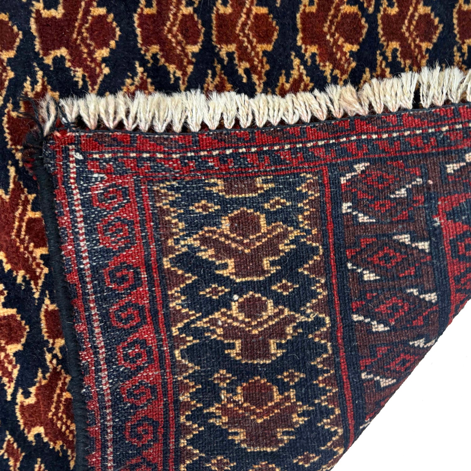 Handmade Prayer Rug 2' 7" x 4' 1" ft / 78 x 125 cm - No. Y39582