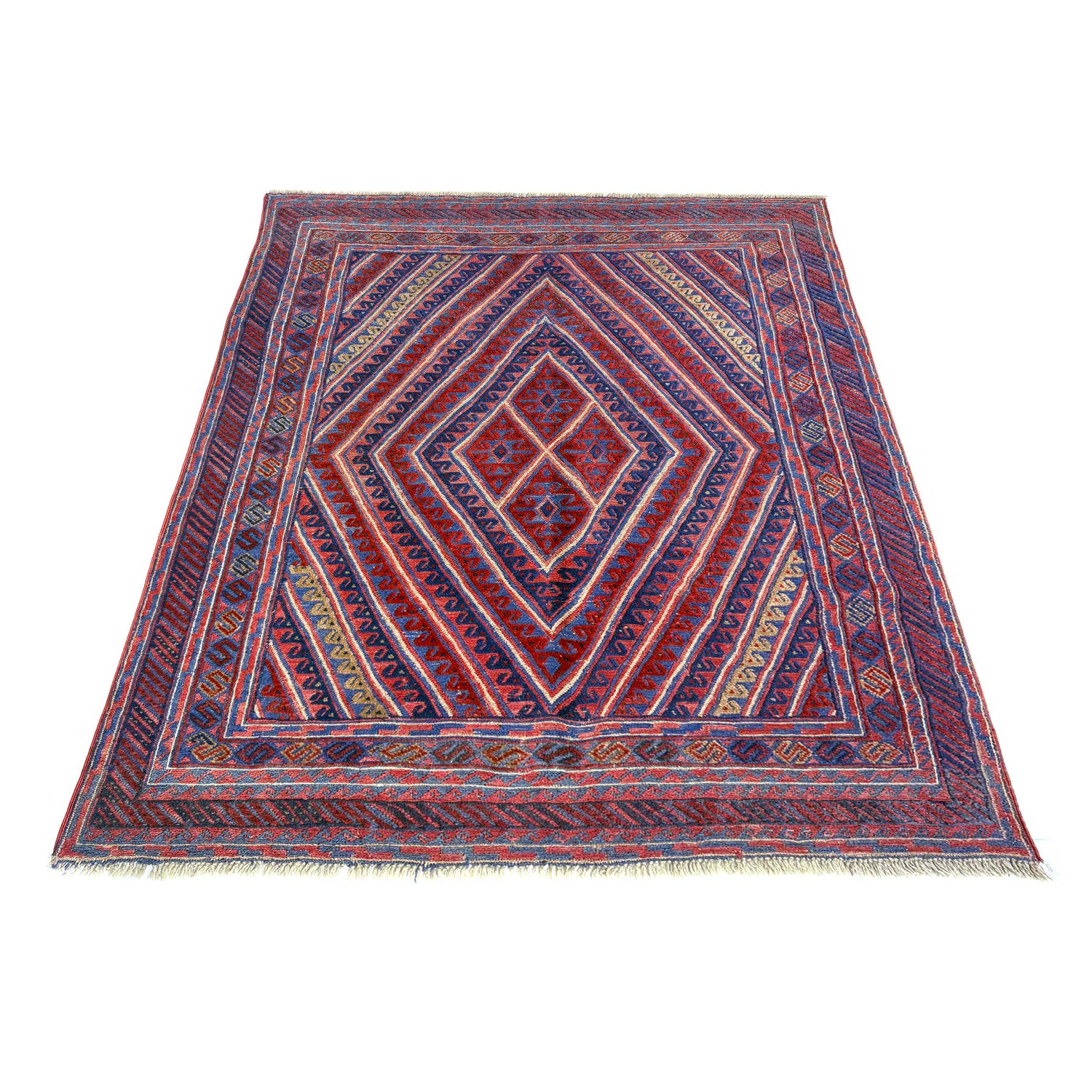 Hand Knotted Mashwani Area Rug 4' 11" x 6' 0" ft / 150 x 182 cm - No. Y39584