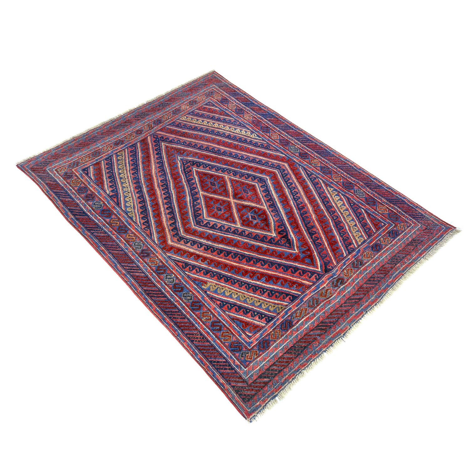 Hand Knotted Mashwani Area Rug 4' 11" x 6' 0" ft / 150 x 182 cm - No. Y39584