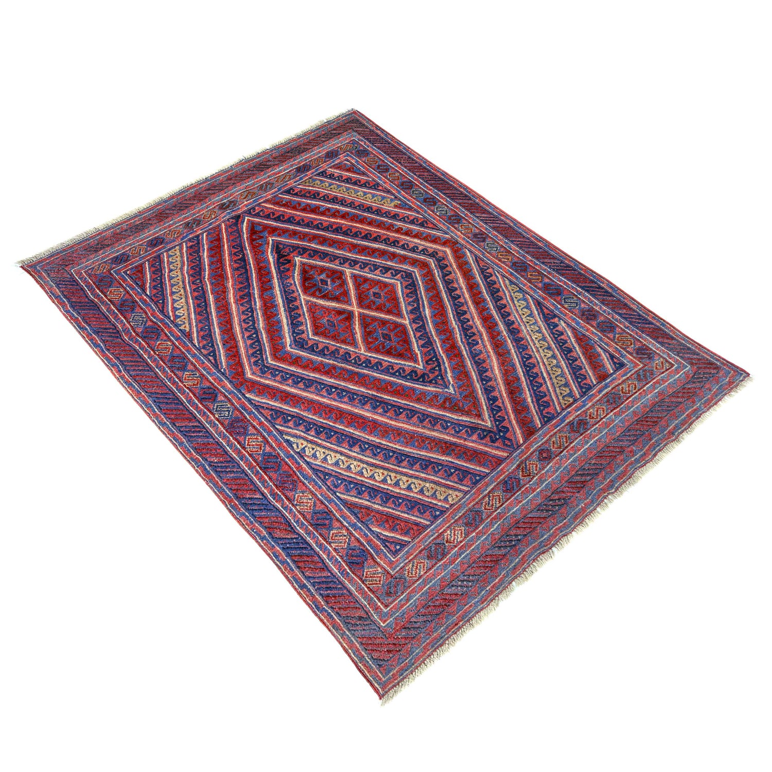 Hand Knotted Mashwani Area Rug 4' 11" x 6' 0" ft / 150 x 182 cm - No. Y39584