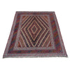 Handmade Afghan Carpet 3' 10" x 4' 4" ft / 117 x 132 cm - No. Y39587