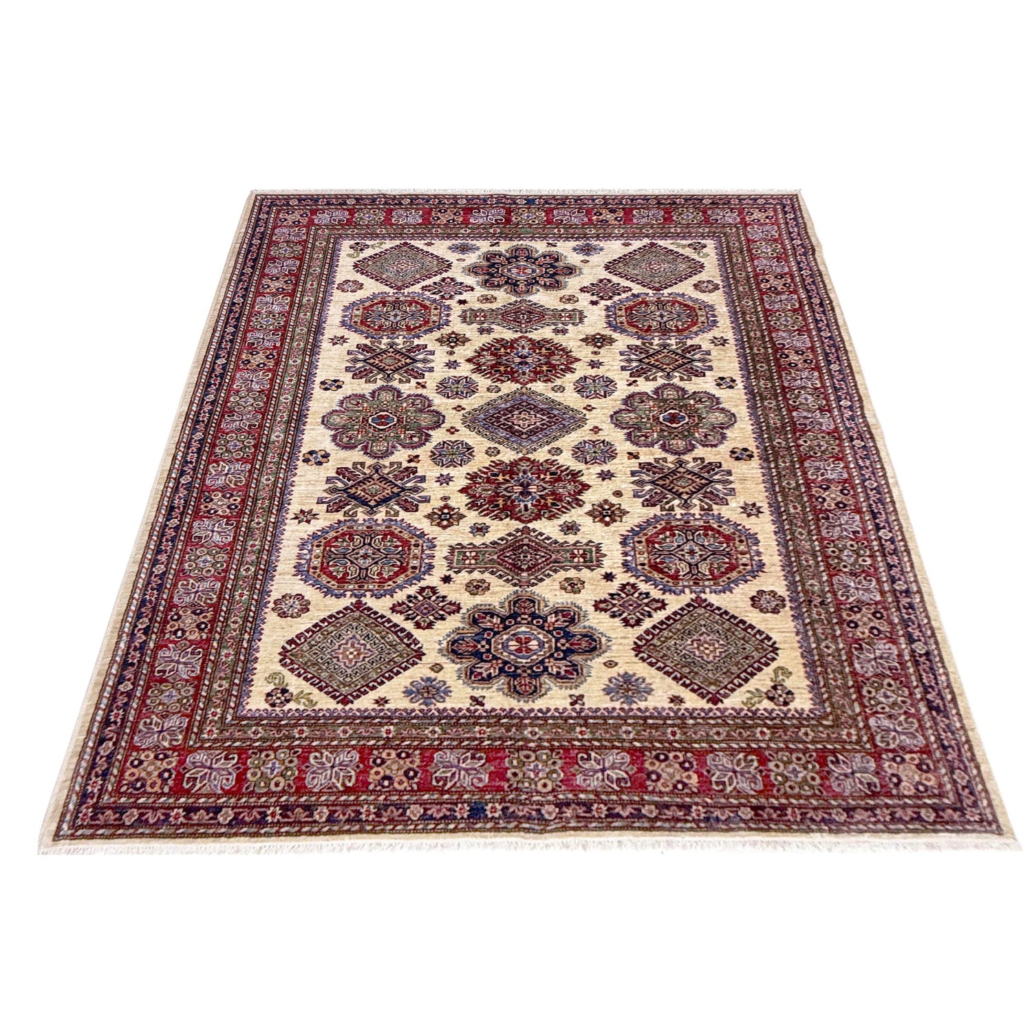 Supreme Kazak Carpet 5' 9" x 7' 8" ft / 174 x 233 cm - No. Y39589