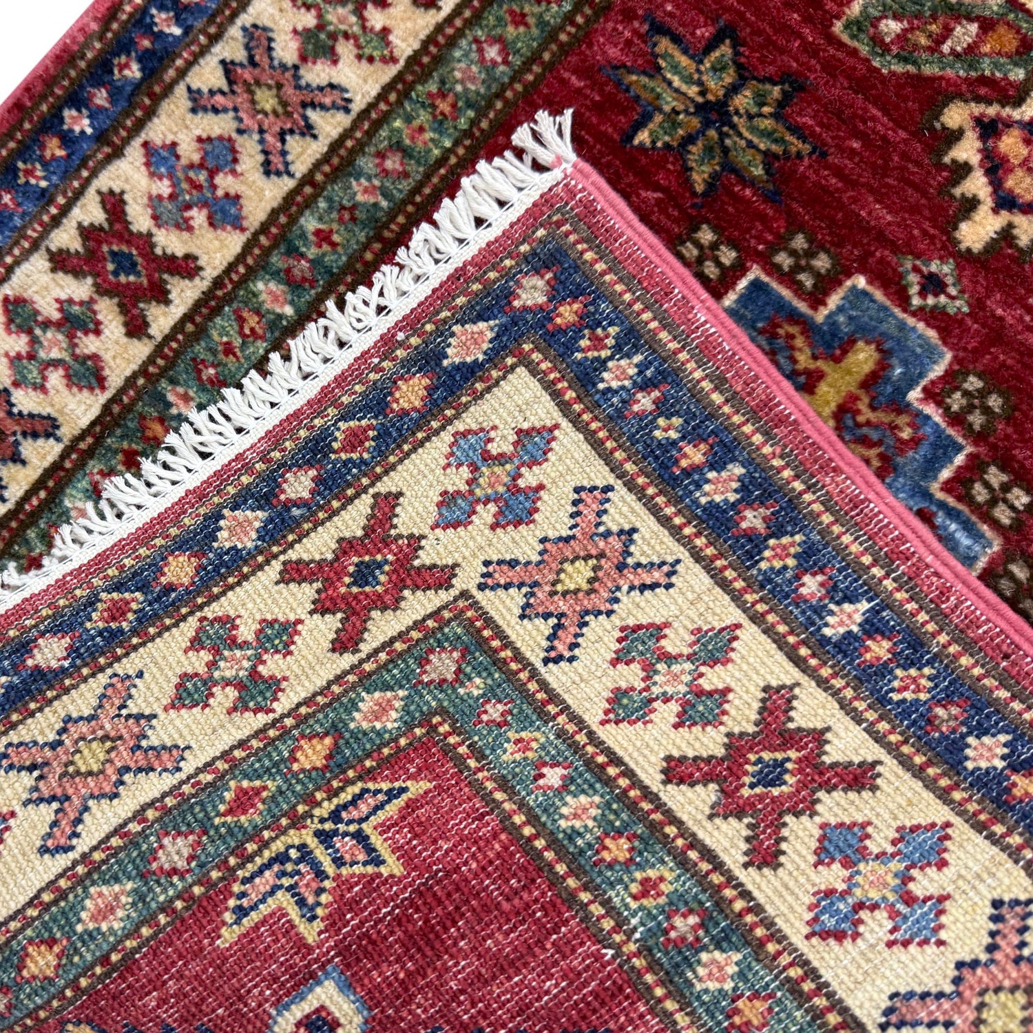 High-Quality Kazak Area Runner Rug 1' 11" x 5' 6" ft / 59 x 168 cm - No. Y39592