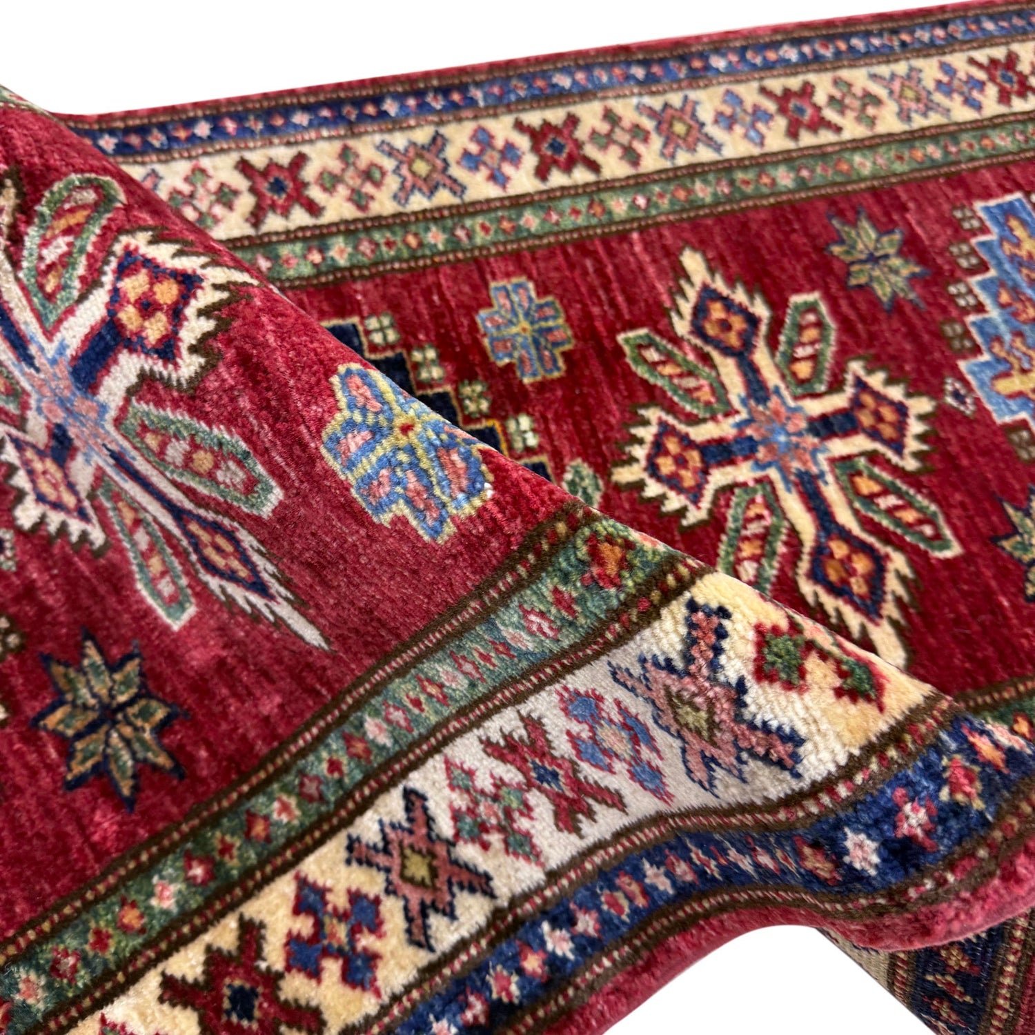 High-Quality Kazak Area Runner Rug 1' 11" x 5' 6" ft / 59 x 168 cm - No. Y39592