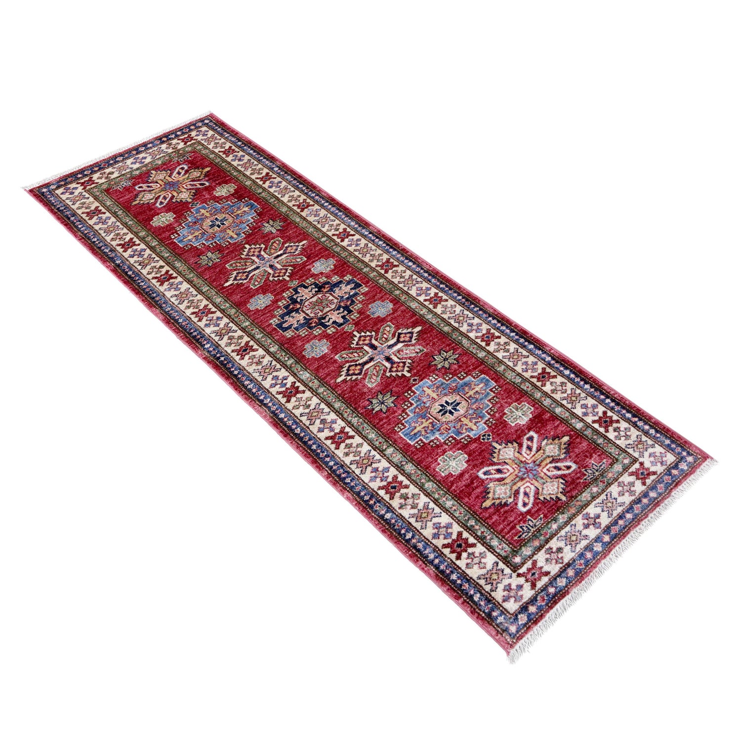 Fine Kazak Oriental Runner Rug 2' 0" x 5' 6" ft / 60 x 167 cm - No. Y39593