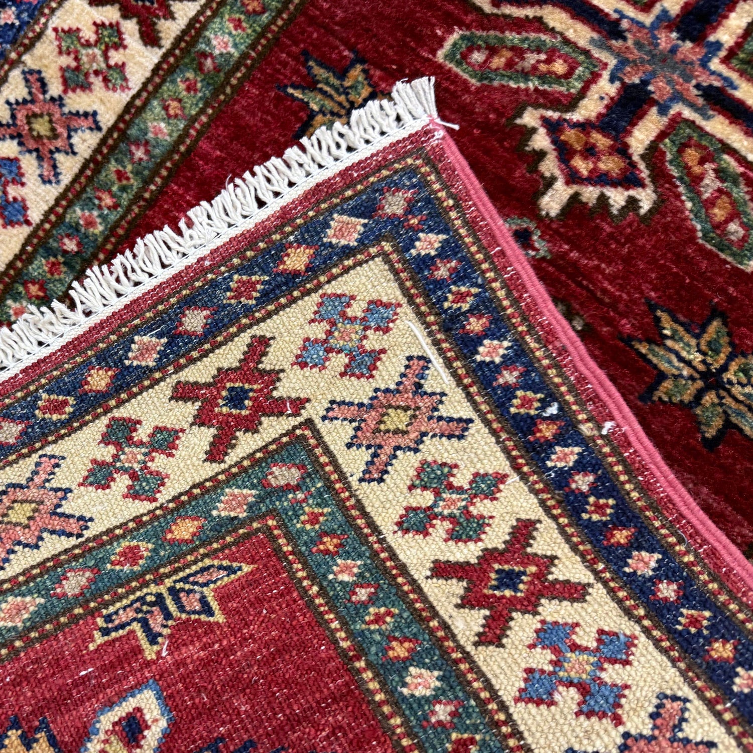 Premium Hand Knotted Kazak Runner Rug 2' 0" x 5' 5" ft / 62 x 166 cm - No. Y39594
