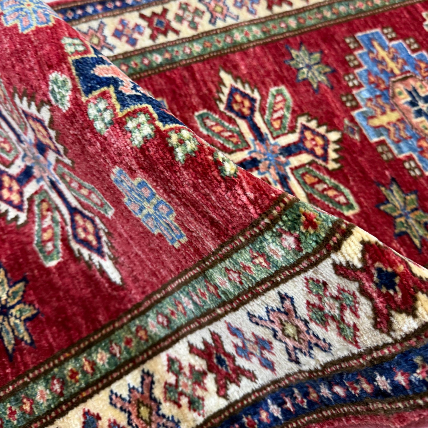 Premium Hand Knotted Kazak Runner Rug 2' 0" x 5' 5" ft / 62 x 166 cm - No. Y39594