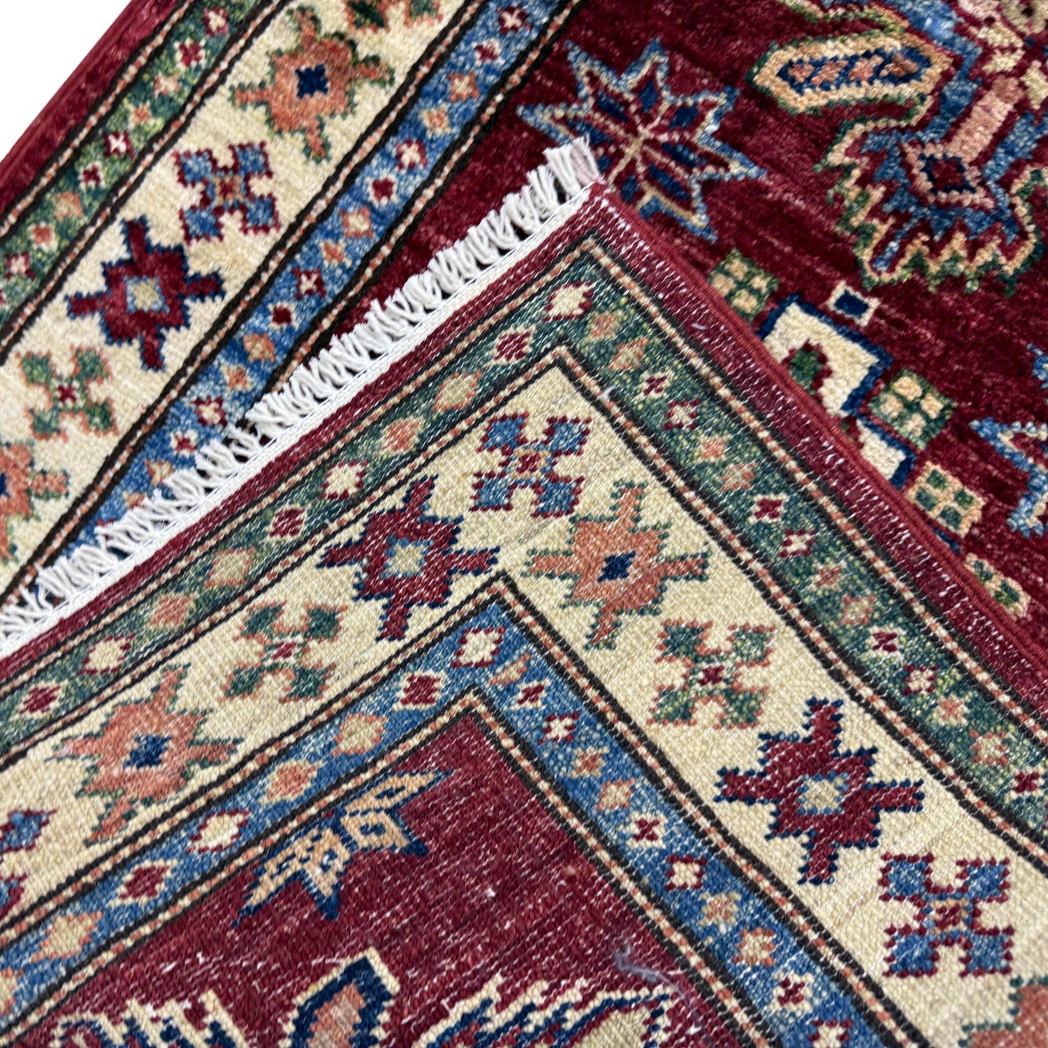 Luxury Fine Kazak Runner Carpet 2' 0" x 5' 9" ft / 62 x 176 cm - No. Y39595