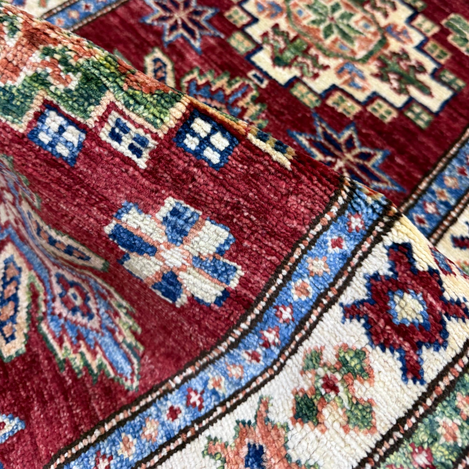 Luxury Fine Kazak Runner Carpet 2' 0" x 5' 9" ft / 62 x 176 cm - No. Y39595