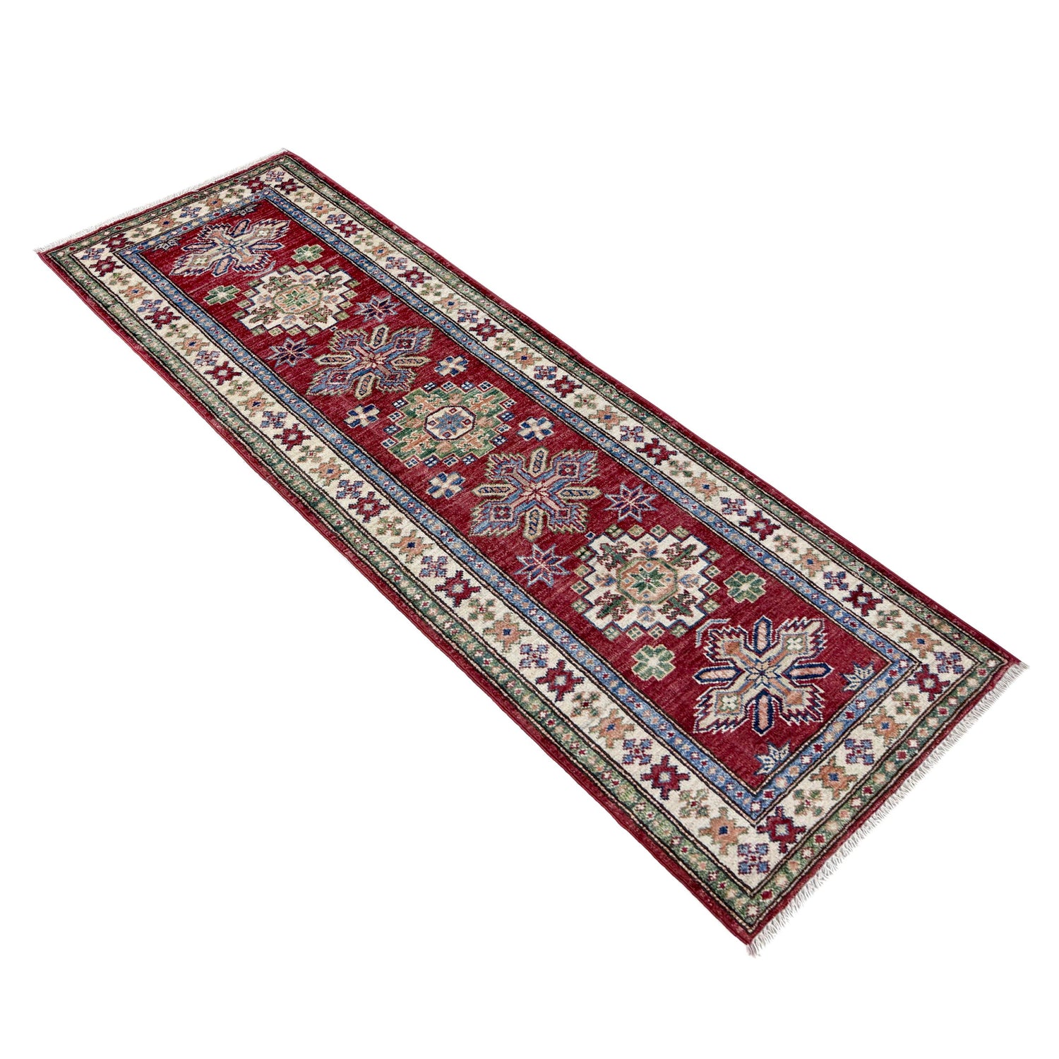 High-Quality Kazak Area Runner Rug 1' 11" x 5' 9" ft / 59 x 175 cm - No. Y39596