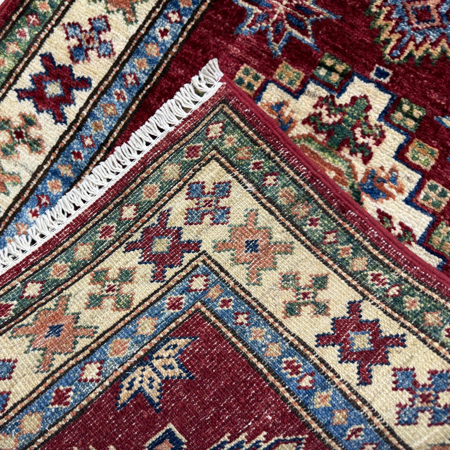 High-Quality Kazak Area Runner Rug 1' 11" x 5' 9" ft / 59 x 175 cm - No. Y39596