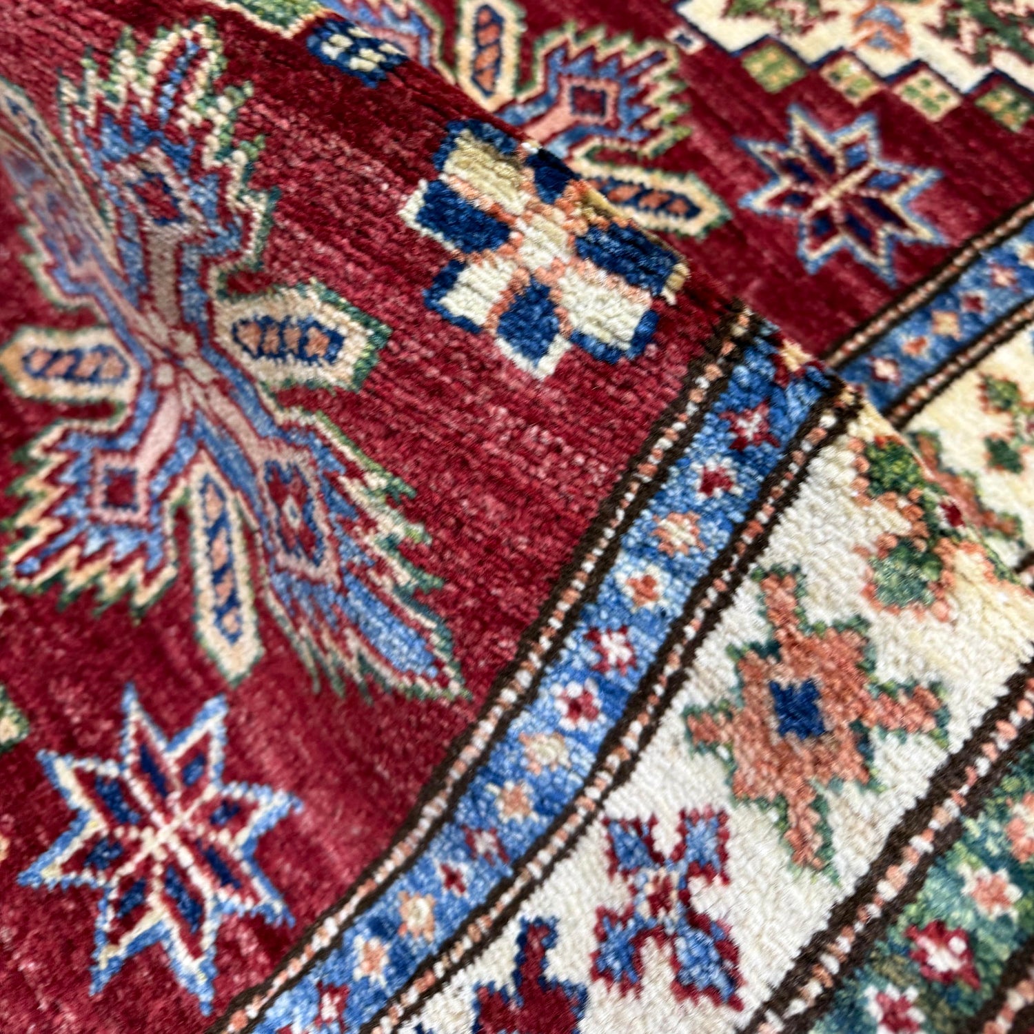 High-Quality Kazak Area Runner Rug 1' 11" x 5' 9" ft / 59 x 175 cm - No. Y39596