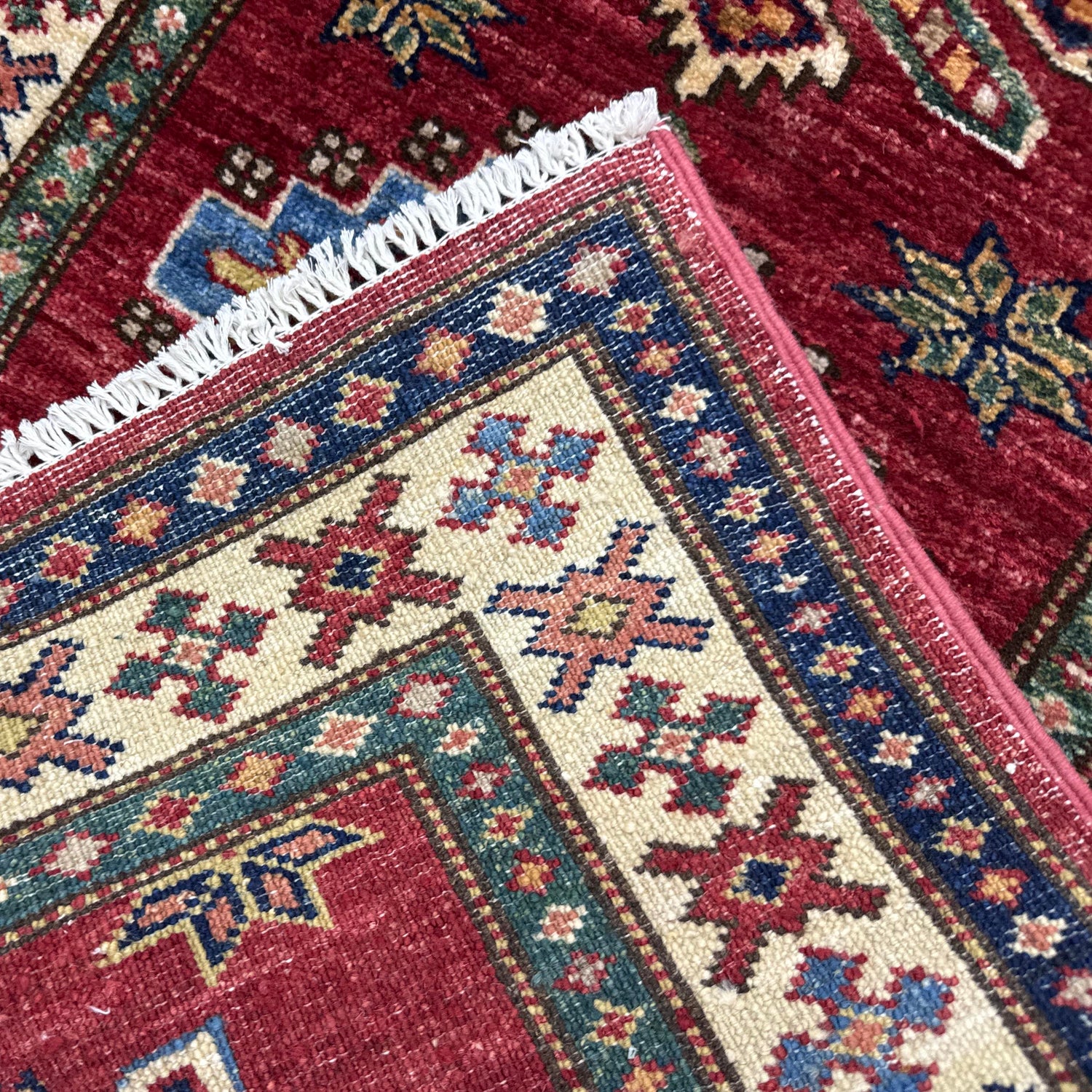 Fine Kazak Oriental Runner Rug 2' 0" x 6' 1" ft / 62 x 185 cm - No. Y39598