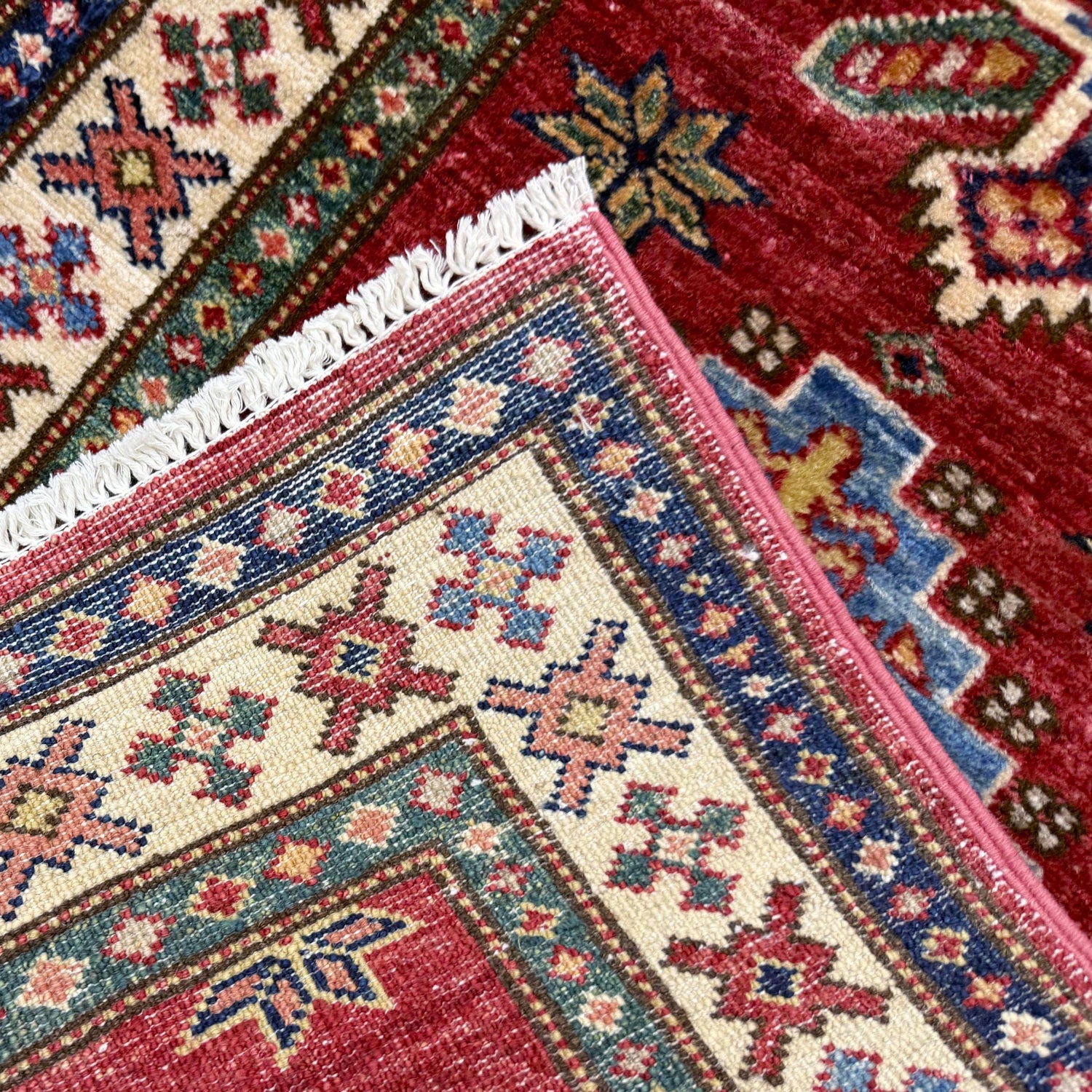 Premium Hand Knotted Kazak Runner Rug 1' 10" x 6' 0" ft / 57 x 182 cm - No. Y39599