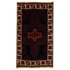 Baluchi Rug 2'7 x 4'4 (ft) / 85 x 137 (cm) - No B17036 - ALLRUGO