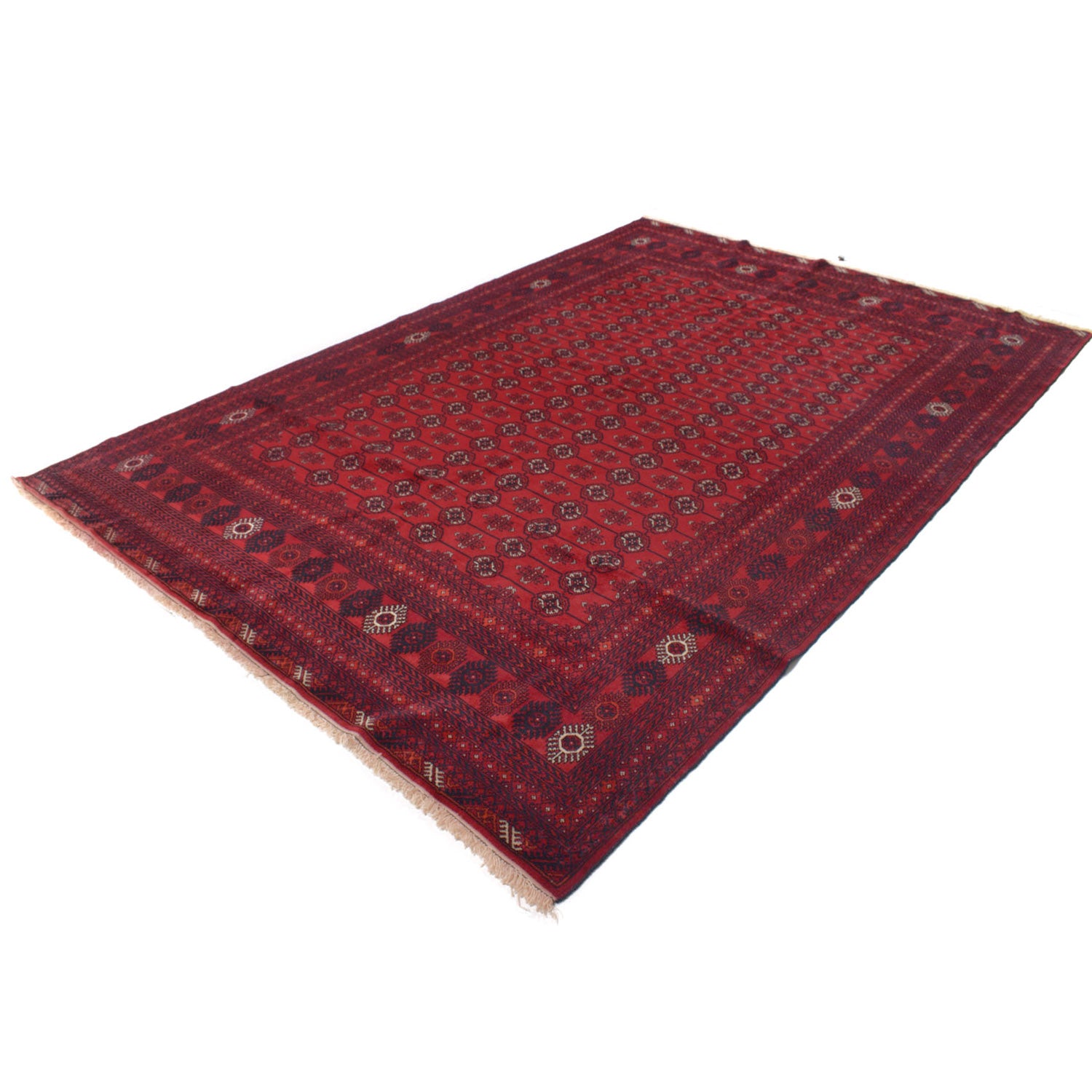 4' x 3' Red Mori Bokhara Rug 75564