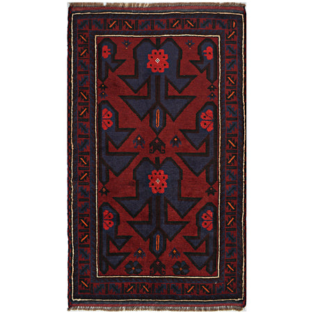 Baluchi Rug 2'7 x 4'6 (ft) / 84 x 141 (cm) - No. w15083 - ALLRUGO